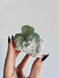 Load image into Gallery viewer, Candle Quartz with Fluorite
