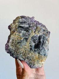 Load image into Gallery viewer, Amethyst on Fluorite
