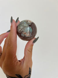 Load image into Gallery viewer, Flower Agate Sphere
