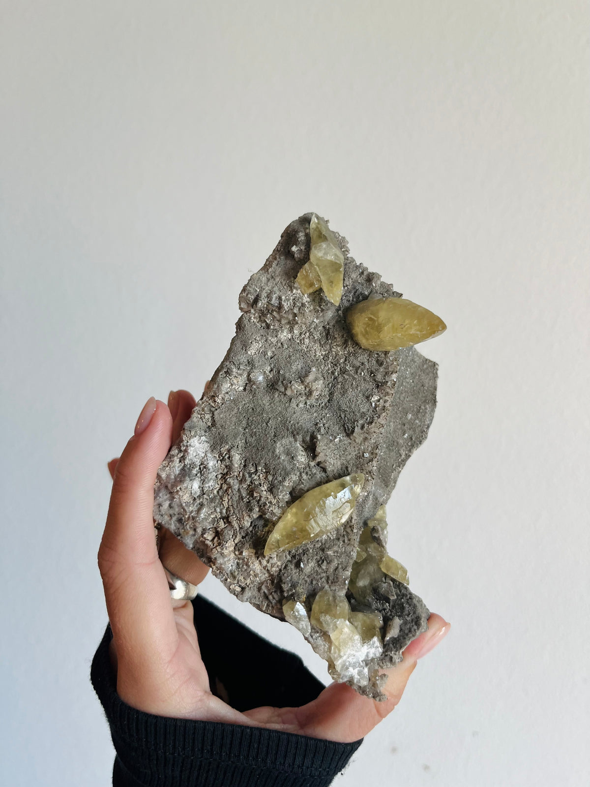Gem calcite on matrix from Sweetwater Mine