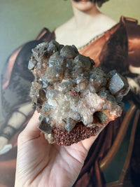 Load image into Gallery viewer, Large Calcite and Hematite mixed mineral specimen

