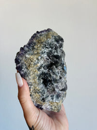 Load image into Gallery viewer, Amethyst on Fluorite
