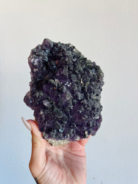 Load image into Gallery viewer, Amethyst on Fluorite
