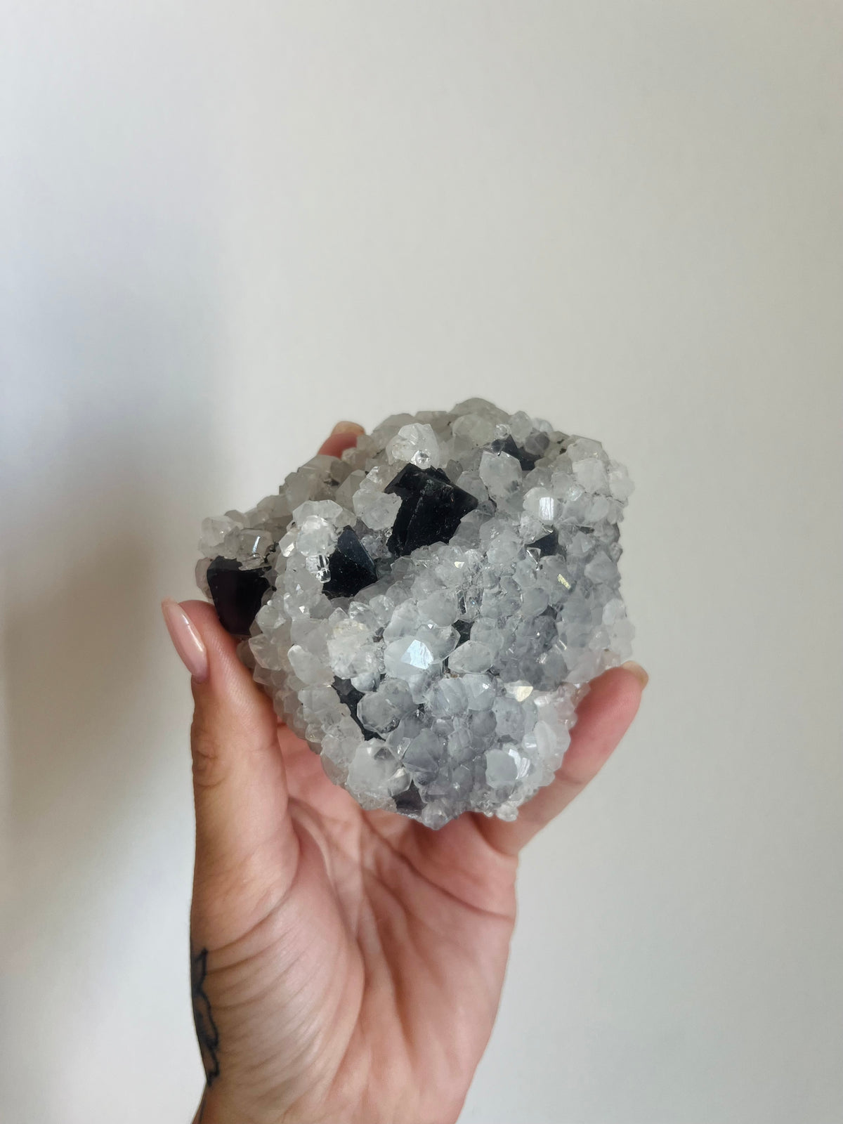 Fluorite with quartz