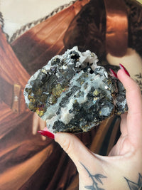 Load image into Gallery viewer, Mixed Mineral Specimen with quartz, hematite, pyrite &amp; galena
