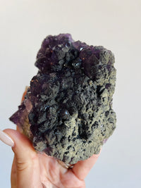 Load image into Gallery viewer, Amethyst on Fluorite
