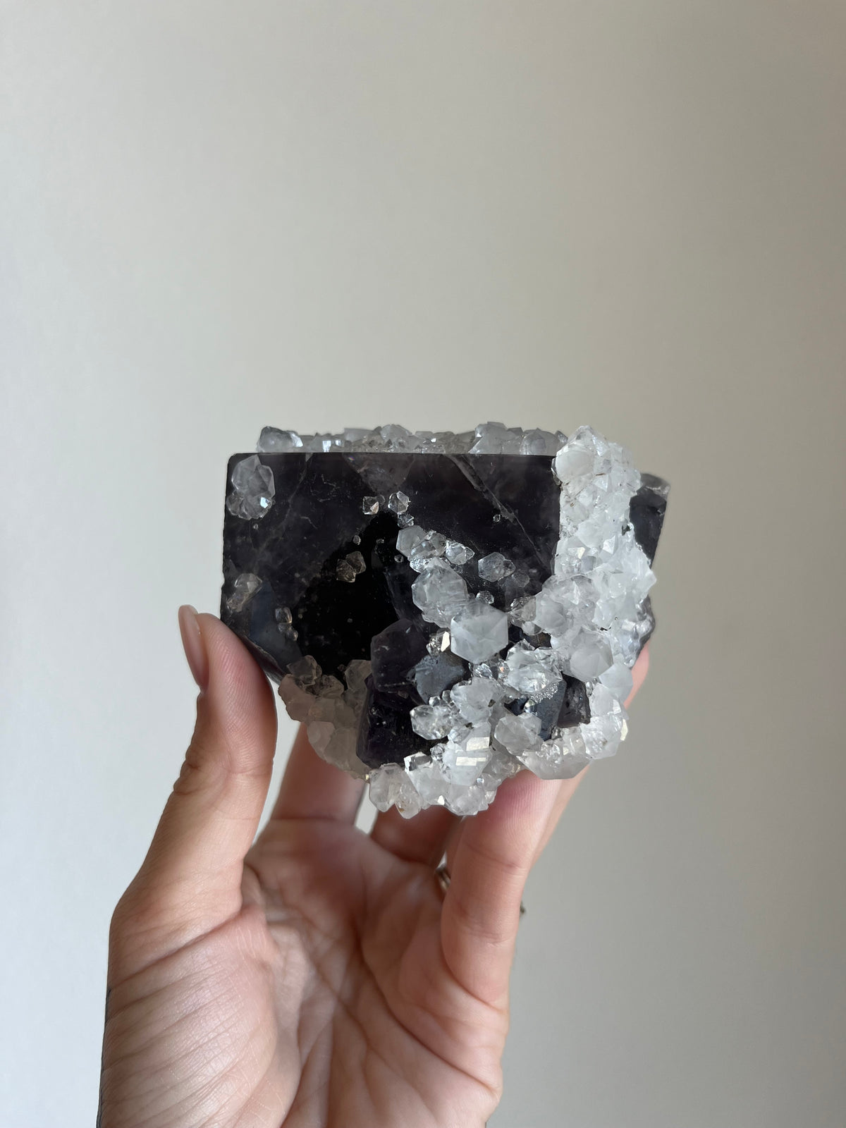 Fluorite with quartz from