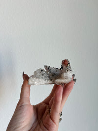 Load image into Gallery viewer, Jinlong Quartz with Hematite and Pyrite
