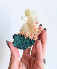 Load image into Gallery viewer, Apophyllite and Stilbite on Matrix Specimen
