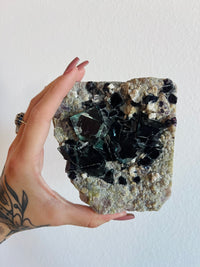 Load image into Gallery viewer, Yindu Fluorite on Matrix
