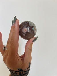 Load image into Gallery viewer, Flower Agate Sphere
