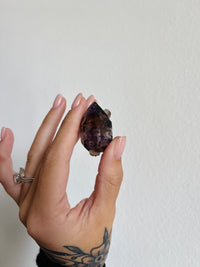 Load image into Gallery viewer, Small Chibuku amethyst with clear quartz specimen
