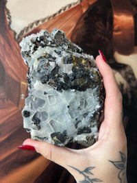 Load image into Gallery viewer, Mixed Mineral Specimen with quartz, hematite, pyrite &amp; galena
