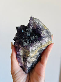 Load image into Gallery viewer, Amethyst on Fluorite
