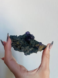 Load image into Gallery viewer, Tanzanite Fluorite on matrix
