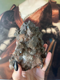 Load image into Gallery viewer, Large Calcite and Hematite mixed mineral specimen
