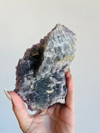 Load image into Gallery viewer, Amethyst on Fluorite Matrix
