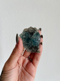 Load image into Gallery viewer, Fujian fluorite on quartz specimen
