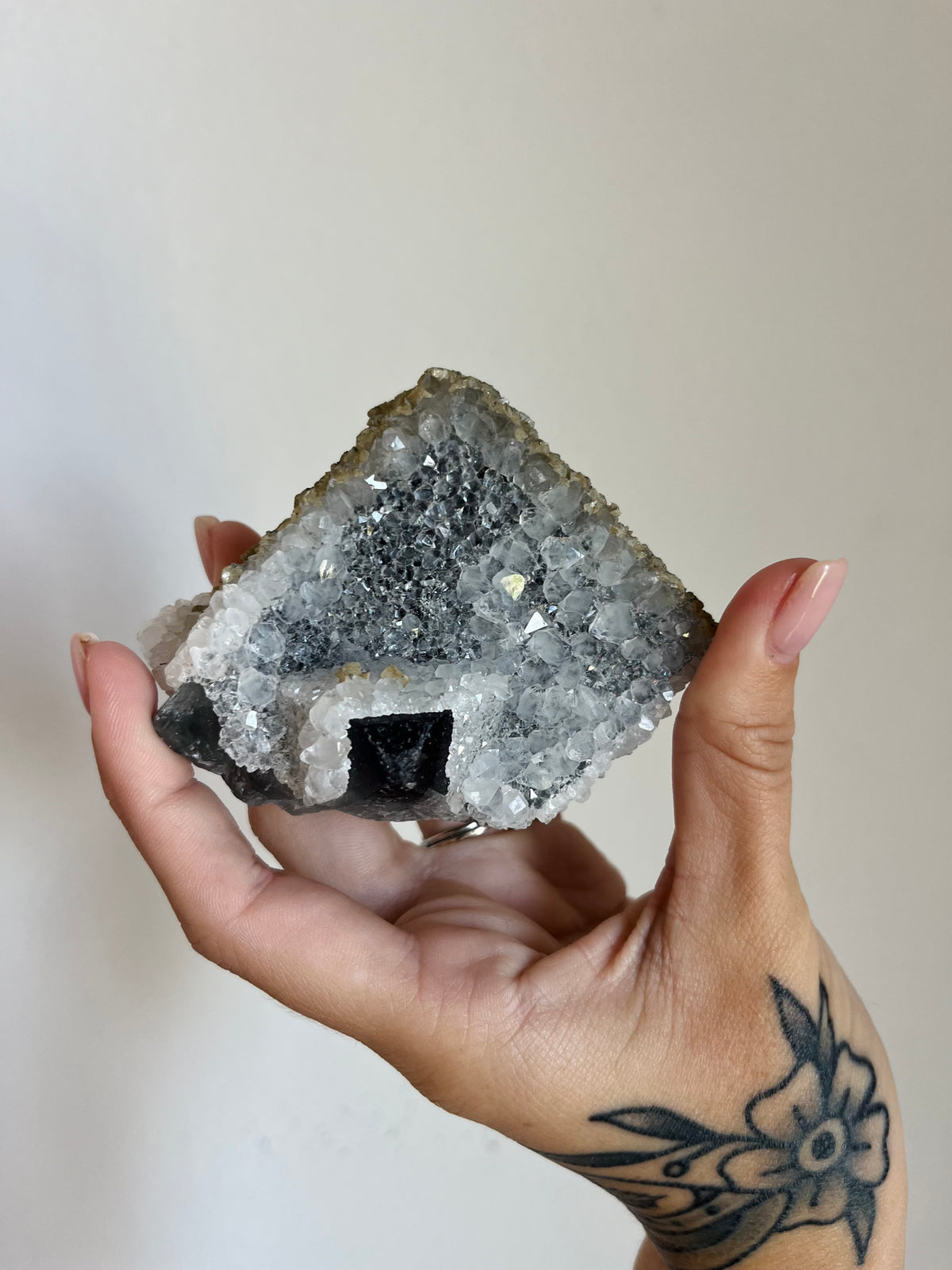 Fluorite with quartz