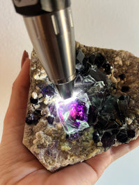 Load image into Gallery viewer, Yindu Fluorite on Matrix
