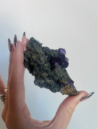 Load image into Gallery viewer, Tanzanite Fluorite on matrix
