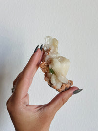 Load image into Gallery viewer, Apophyllite and Stilbite on Matrix Specimen
