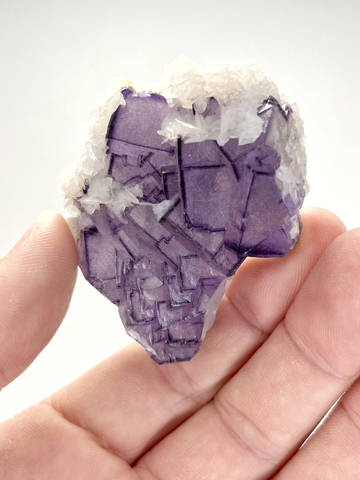 Yaogangxian Fluorite with Bladed Calcite